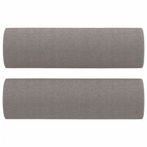 Ensemble de canapés 4 pcs avec coussins taupe tissu
