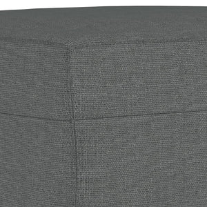 Ensemble de canapés 3 pcs avec coussins Gris foncé Tissu