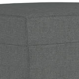 Ensemble de canapés 3 pcs avec coussins Gris foncé Tissu