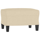 Ensemble de canapés 3 pcs avec coussins Crème Tissu