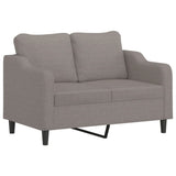 Ensemble de canapés 3 pcs avec coussins Taupe Tissu