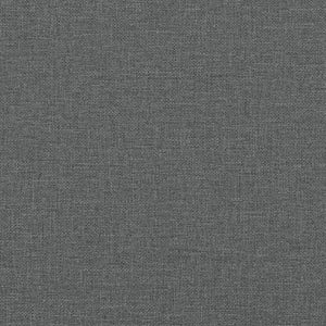 Ensemble de canapés 2 pcs coussins gris foncé tissu