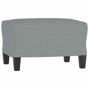 Ensemble de canapés 3 pcs coussins gris clair tissu