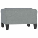 Ensemble de canapés 3 pcs coussins gris clair tissu