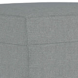 Ensemble de canapés 3 pcs coussins gris clair tissu