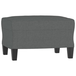Ensemble de canapés 3 pcs coussins gris foncé tissu