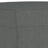 Ensemble de canapés 3 pcs coussins gris foncé tissu