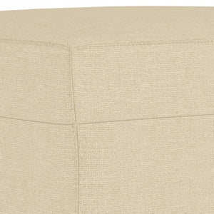 Ensemble de canapés 3 pcs avec coussins crème tissu