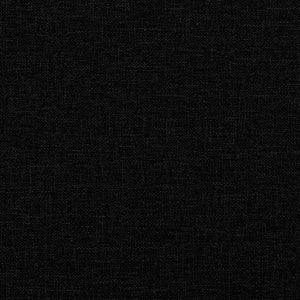 Ensemble de canapés 3 pcs avec coussins noir tissu