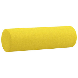 Ensemble de canapés 3 pcs avec coussins jaune clair tissu