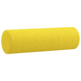 Ensemble de canapés 3 pcs avec coussins jaune clair tissu