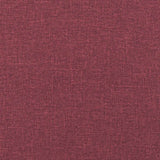 Ensemble de canapés 3 pcs avec coussins rouge bordeaux tissu