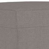 Ensemble de canapés 3 pcs avec coussins taupe tissu