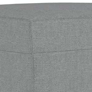 Ensemble de canapés 3 pcs avec coussins Gris clair Tissu