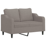 Ensemble de canapés 3 pcs avec coussins Taupe Tissu