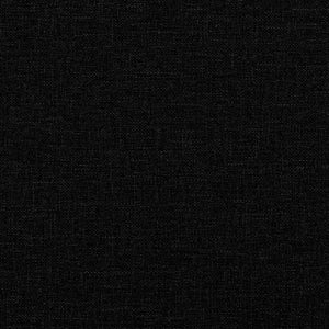 Ensemble de canapés 3 pcs avec coussins noir tissu
