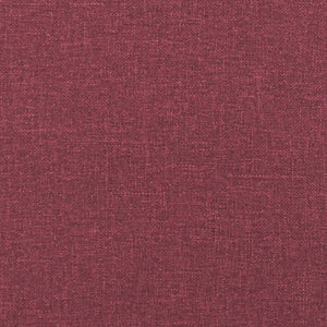 Ensemble de canapés 3 pcs rouge bordeaux tissu