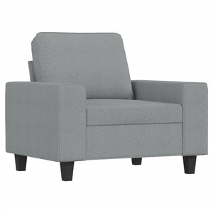 Ensemble de canapés 4 pcs gris clair tissu