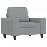 Ensemble de canapés 4 pcs gris clair tissu