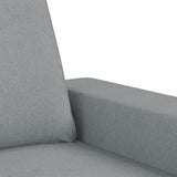 Ensemble de canapés 4 pcs gris clair tissu