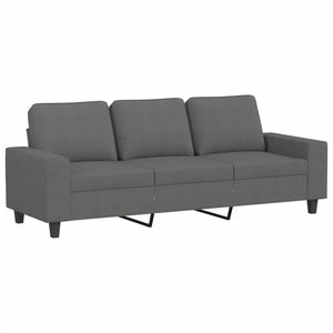 Ensemble de canapés 4 pcs gris foncé tissu