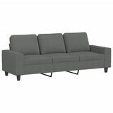 Ensemble de canapés 4 pcs gris foncé tissu