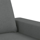 Ensemble de canapés 4 pcs gris foncé tissu