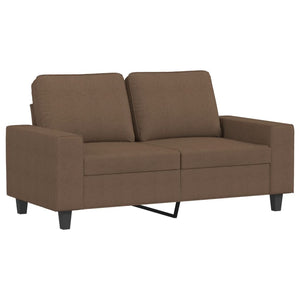 Ensemble de canapés 4 pcs marron tissu