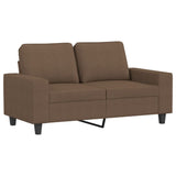 Ensemble de canapés 4 pcs marron tissu