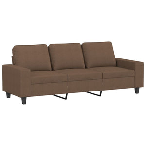 Ensemble de canapés 4 pcs marron tissu