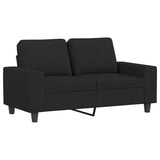 Ensemble de canapés 4 pcs noir tissu