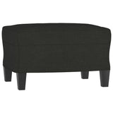 Ensemble de canapés 4 pcs noir tissu