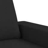 Ensemble de canapés 4 pcs noir tissu