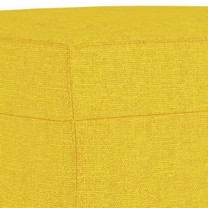 Ensemble de canapés 4 pcs jaune clair tissu