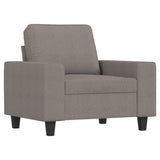 Ensemble de canapés 4 pcs taupe tissu
