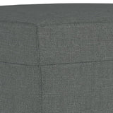Ensemble de canapés 3 pcs gris foncé tissu