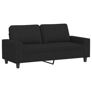 Ensemble de canapés 3 pcs noir tissu