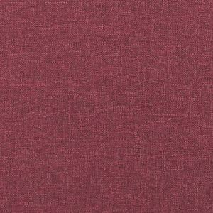 Ensemble de canapés 2 pcs rouge bordeaux tissu