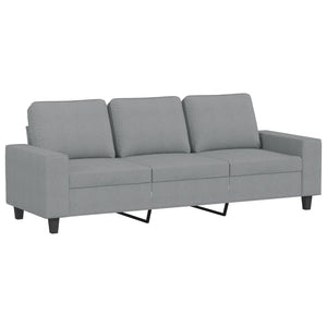 Ensemble de canapés 3 pcs gris clair tissu