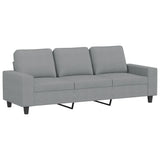 Ensemble de canapés 3 pcs gris clair tissu