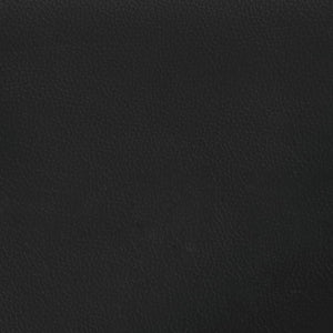 Ensemble de canapés 2 pcs avec coussins noir similicuir