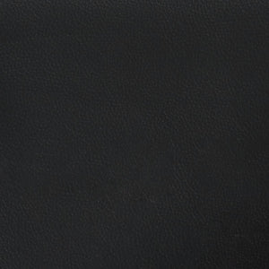 Ensemble de canapés 3 pcs avec coussins noir similicuir
