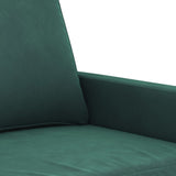 Ensemble de canapés 4 pcs vert foncé velours