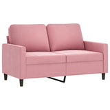 Ensemble de canapés 3 pcs avec coussins rose velours
