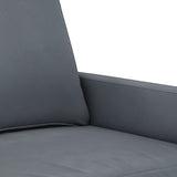 Ensemble de canapés 4 pcs avec coussins gris foncé velours