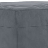 Ensemble de canapés 4 pcs avec coussins gris foncé velours