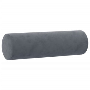 Ensemble de canapés 4 pcs avec coussins gris foncé velours