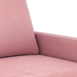 Ensemble de canapés 4 pcs avec coussins rose velours