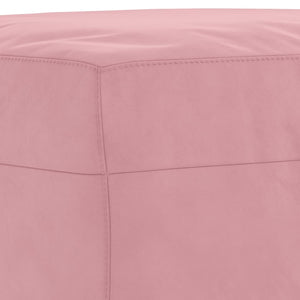 Ensemble de canapés 4 pcs avec coussins rose velours