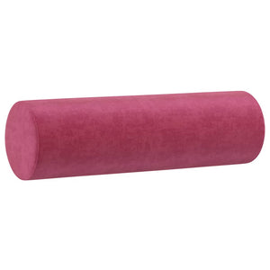 Ensemble de canapés 4 pcs avec coussins rouge bordeaux velours